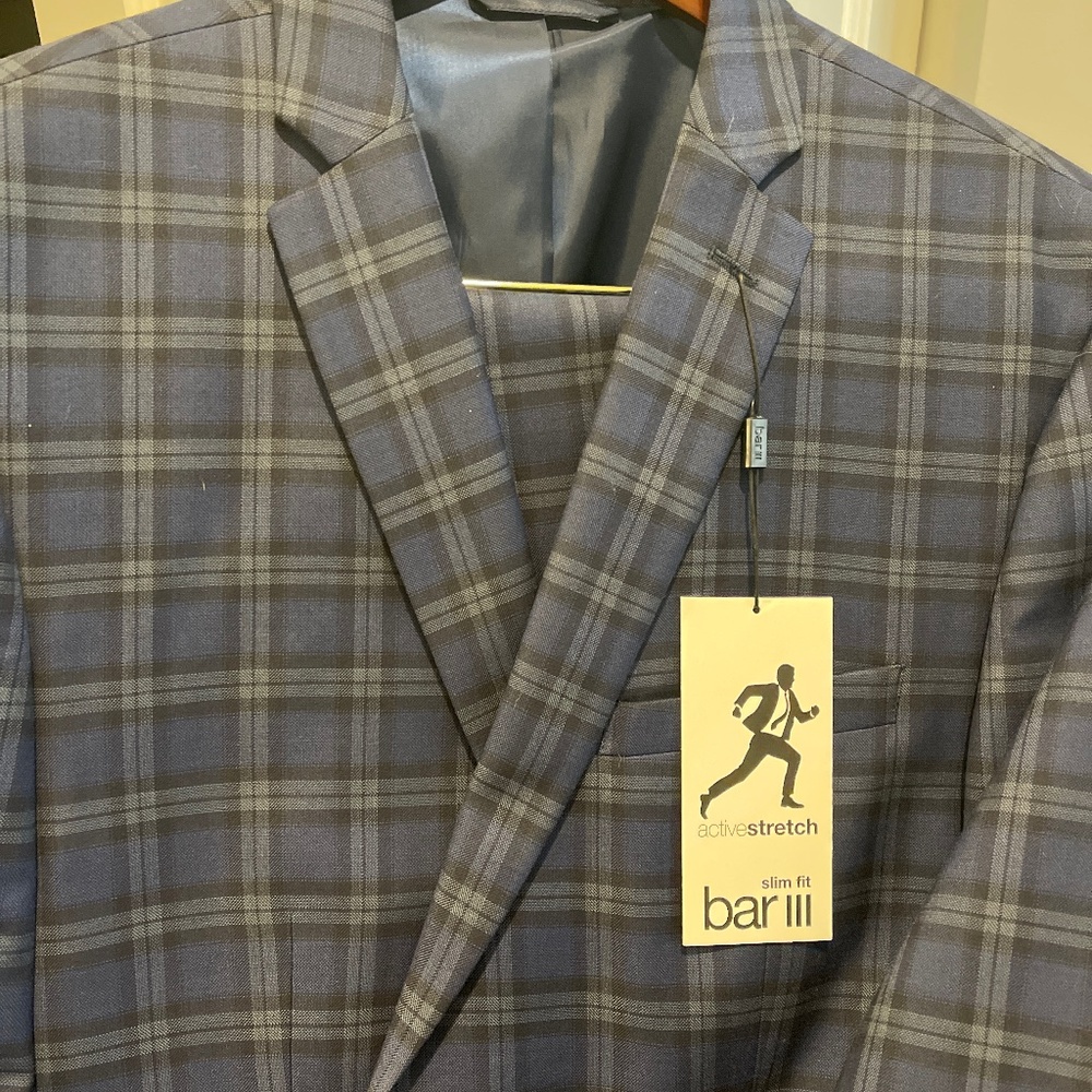 Bar III Slim Fit Stretch Suit